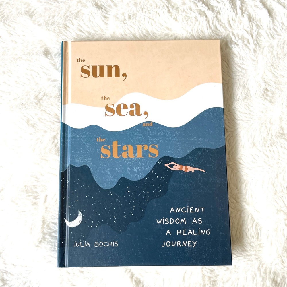 Hardcover Decorative Book - the sun, the sea, and the stars Self Growth Healing
